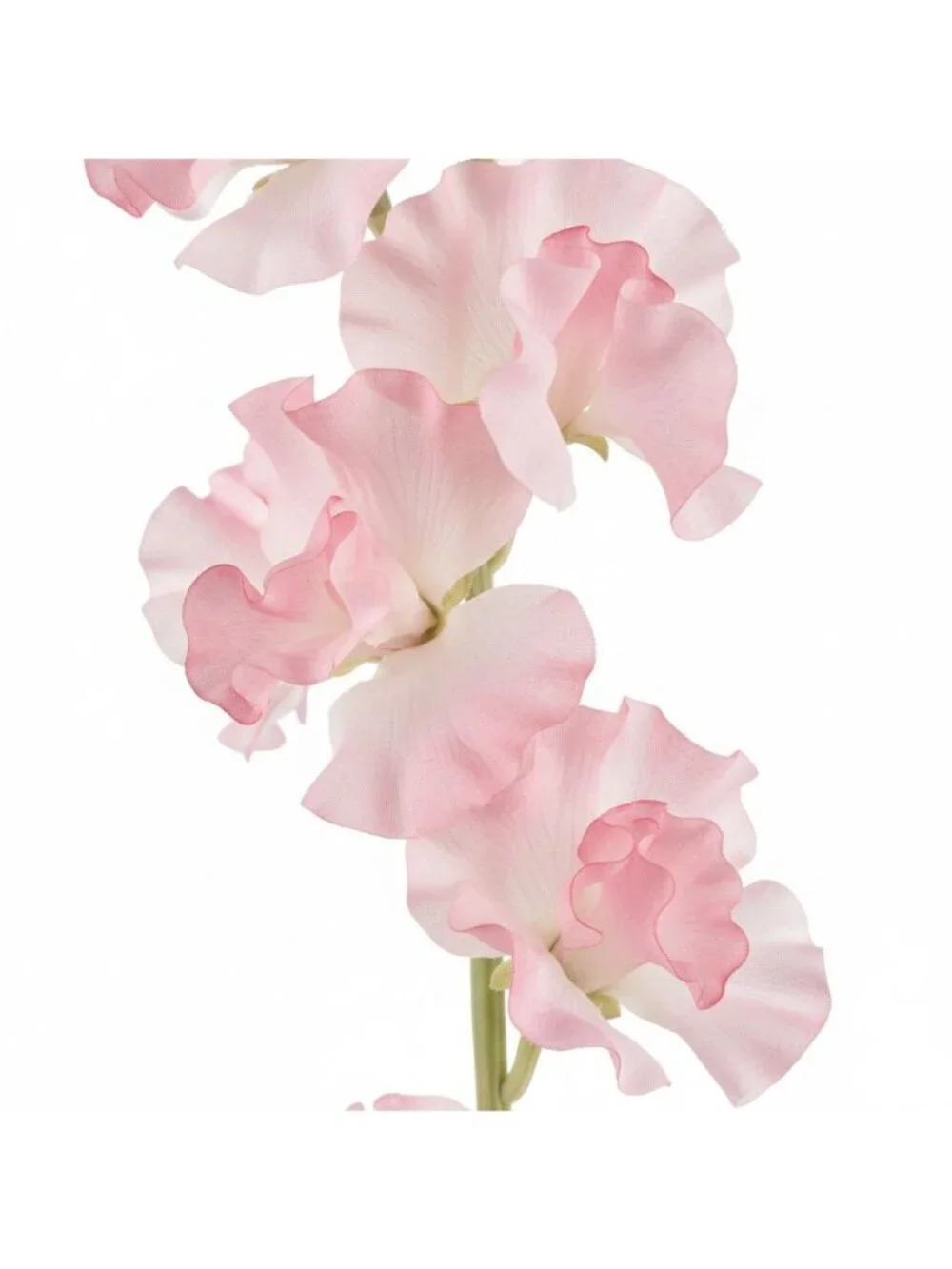 Pink Sweet Pea Flower Stems Faux Floral Cottagecore Decor Romantic Wedding Flowe
